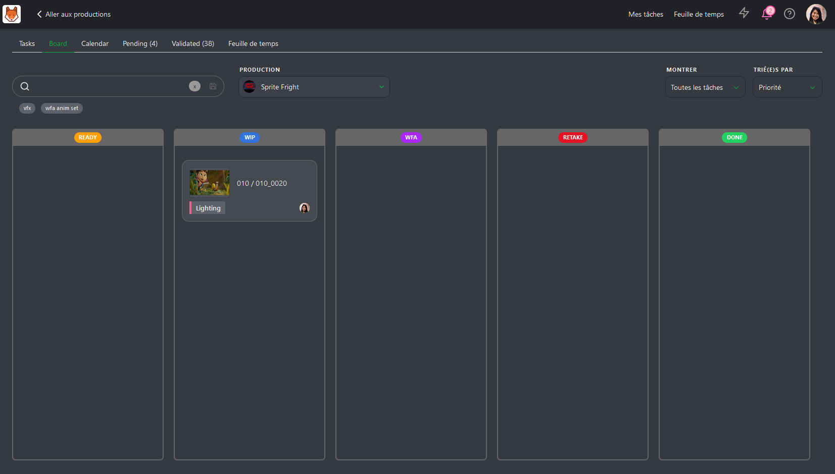 Board view